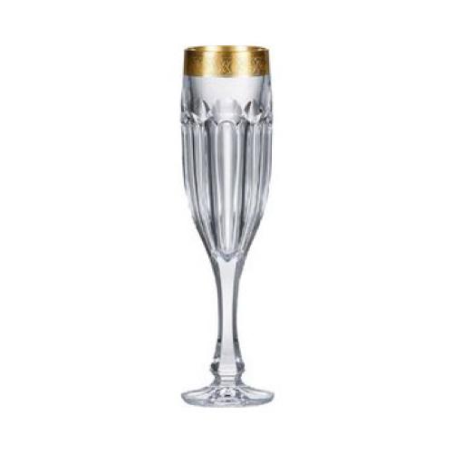 Safari Flute Glass Gold 150 Ml